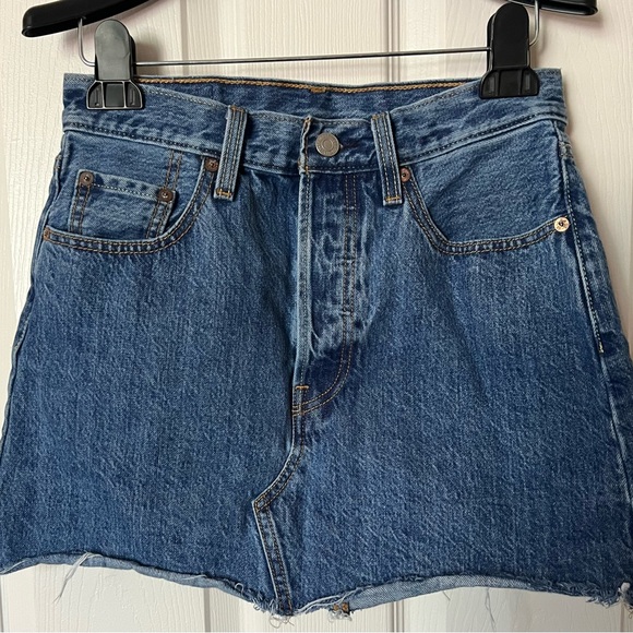 Levi's Dresses & Skirts - Denim Levi’s Mini Skirt size 26 (juniors 3)